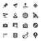 Vector black navigation icons set