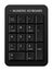 Vector black pc numeric keyboard