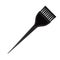 Vector Black Plastic Hair Coloring Brush Comb on White Background