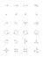 Vector black pointer icons set