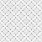 Vector Black Polka Doted Flower Shaping Repeated Pattern On White Background Vector Illustrations