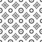 Vector Black Repeated Design On White Background Rectangles Small Pattern Repeated Vector Illustrations.