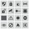 Vector black security icons