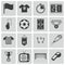 Vector black soccer icons