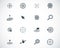 Vector black target icons