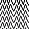 Vector Black uneven zigzags on white background, repeatable tile. Classic pattern design perfect for fashion, bedding