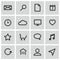 Vector black universal icons