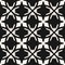 Vector black and white abstract ornamental seamless pattern in gothic style