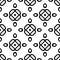 Vector Black And White Background Black Color Repeated Geometrical Triangles in Flowers Repeated Design Vector Illustrations.