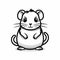 Vector Black And White Cartoon Mouse Design Inspired By Gene Luen Yang