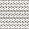 Vector black and white contrast monochrome retro seamless pattern of black stripes horizontal lines with curls