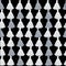 Vector Black, White and Grey Decorative Tassels Rows Seamless Repeat Pattern Background. Great for handmade cards