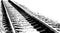 Vector black-and-white illustration Railway