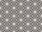 Vector Black and White Rounded Ellipse Lace Star Pattern