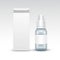 Vector Blank Medicine Medical Glass Spray Bottle