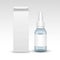 Vector Blank Medicine Medical Glass Spray Bottle