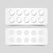 Vector Blank Pack of Pills Isolated on Background