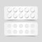 Vector Blank Pack of Pills Isolated on Background