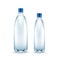 Vector Blank Plastic Blue Water Bottle Isolated