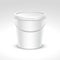 Vector Blank Plastic Bucket Container Packaging