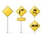 Vector Blank Traffic Sign yellow