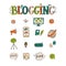 Vector blogging elements