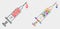 Vector Blood Syringe Mosaic Icon of Triangle Elements