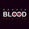 Vector blood word made with limitless symbol.