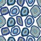 Vector blue agate crystal seamless pattern on