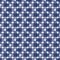 Vector blue crosses, check seamless pattern painted