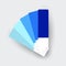 Vector Blue Fan-shaped Palette Icon