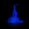 Vector Blue Fire Flame Bonfire on Background