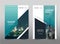 Vector blue gray annual report leaflet Brochure Flyer template A4 size design.