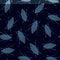 Vector Blue Insects on Dark Blue Background Seamless Repeat Pattern. Background for textiles, cards, manufacturing