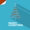 Vector Blue Merry Christmas Background