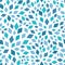 Vector blue mosaic texture seamless pattern