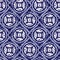 Vector blue shibori diamond tiles seamless pattern. Suitable for textile, gift wrap and wallpaper.