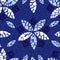 Vector blue shibori quilt abstract flower prints seamless pattern with terrazzo background 01. Suitable for textile