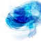 Vector Blue Watercolour Splash Background. Dirty Textured Brush. HandDrawn Template Design Element. Abstract Banner Art