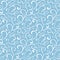 Vector Blue White Organic Swirls Winter Frost