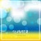 Vector blur background with text. Summer is coming soon. Beach seascape design