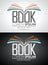 Vector book logo illustration.