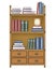 Vector bookcase