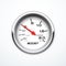 Vector boost meter isolated. Intake air pressure gauge