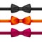 Vector Bow Tie Bowtie Set Isolated on White