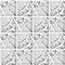 Vector braid effect grid weave seamless interlace pattern background. Monochrome gray marble woven style plaited lattice
