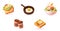 Vector breakfast icon set