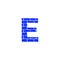 Vector Brick Logo Letter E