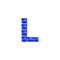 Vector Brick Logo Letter L