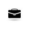 Vector briefcase black icon